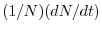 $ (1/N)(dN/dt)$